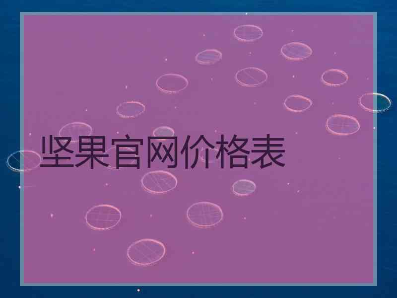 坚果官网价格表