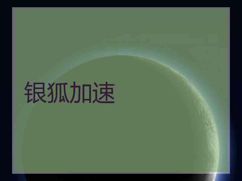 银狐加速