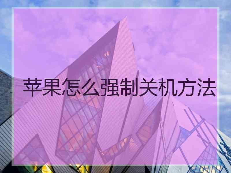 苹果怎么强制关机方法