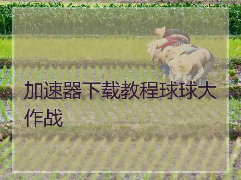 加速器下载教程球球大作战