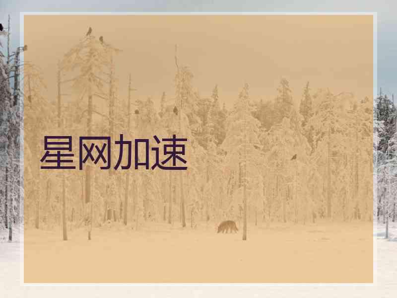 星网加速