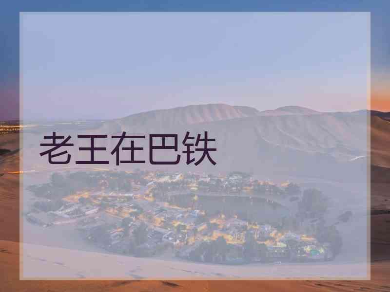 老王在巴铁