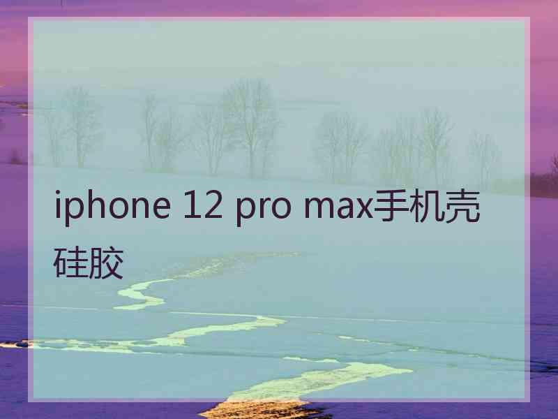 iphone 12 pro max手机壳硅胶