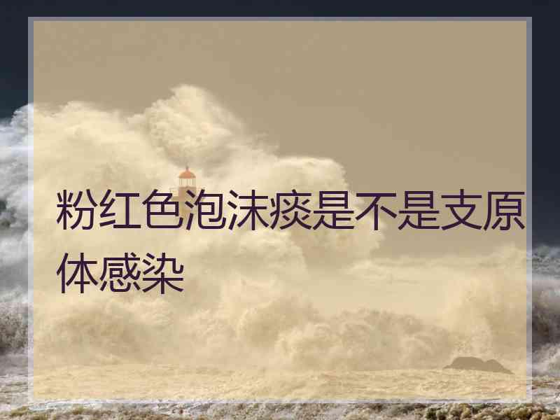粉红色泡沫痰是不是支原体感染