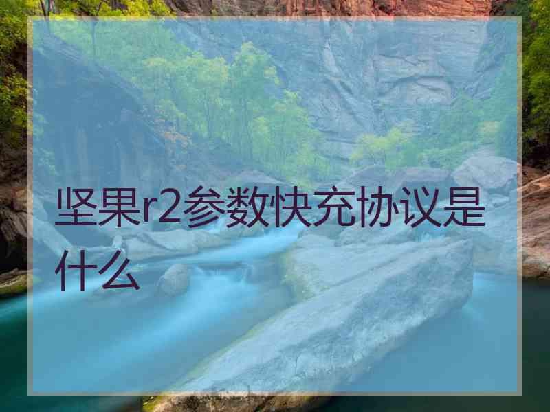 坚果r2参数快充协议是什么