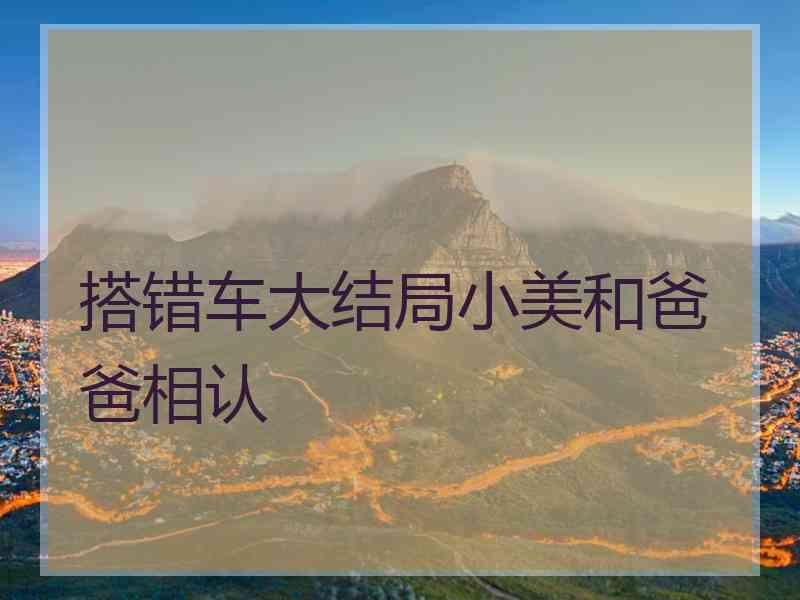 搭错车大结局小美和爸爸相认