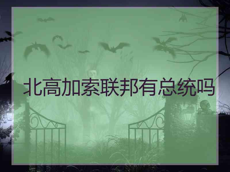 北高加索联邦有总统吗