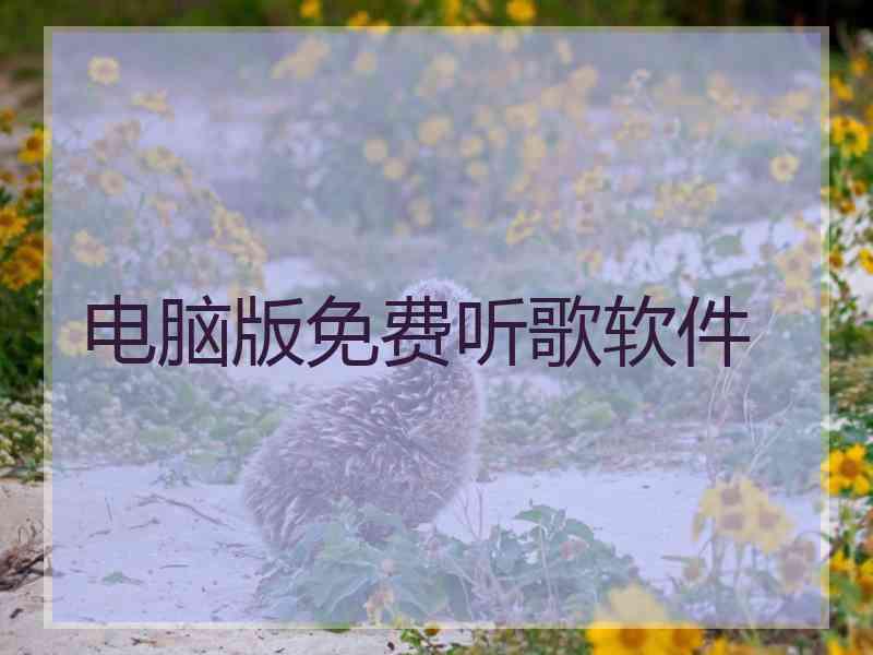电脑版免费听歌软件