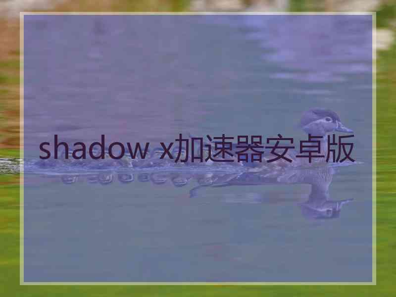 shadow x加速器安卓版