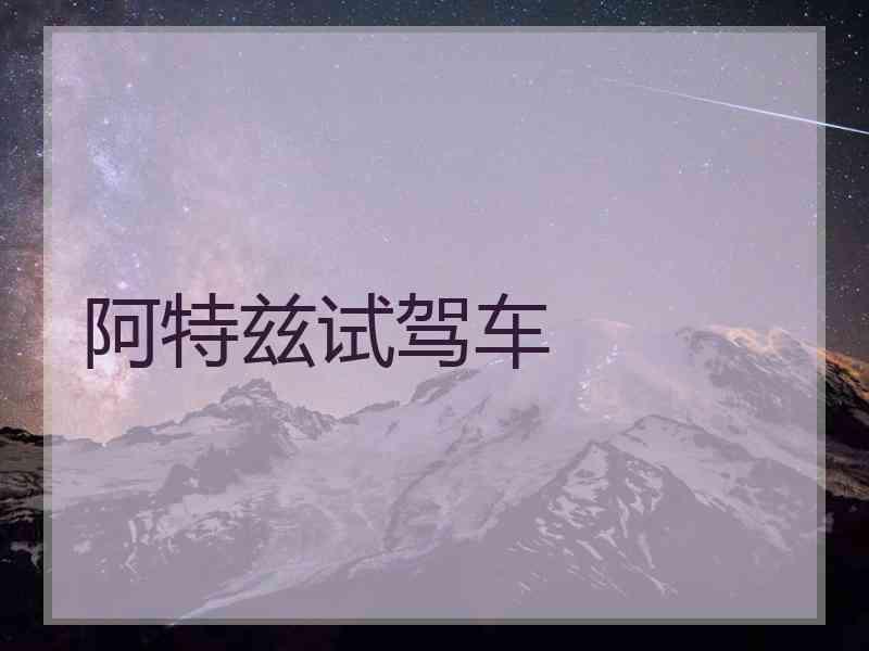 阿特兹试驾车
