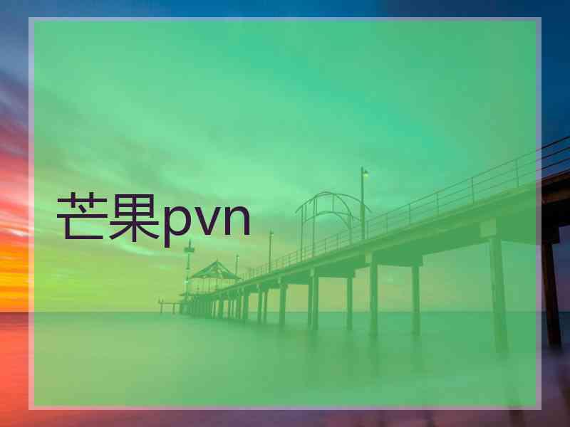 芒果pvn