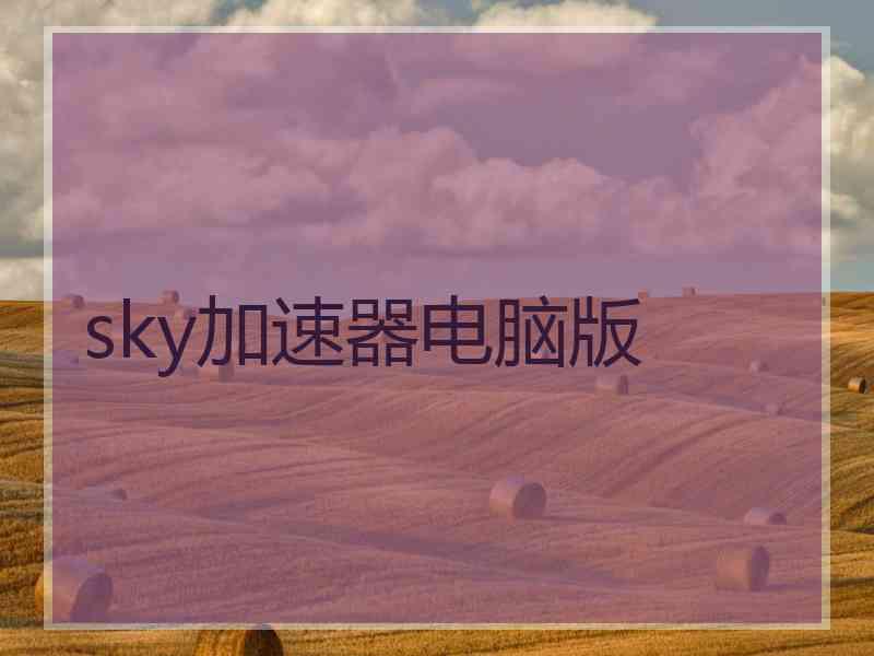 sky加速器电脑版