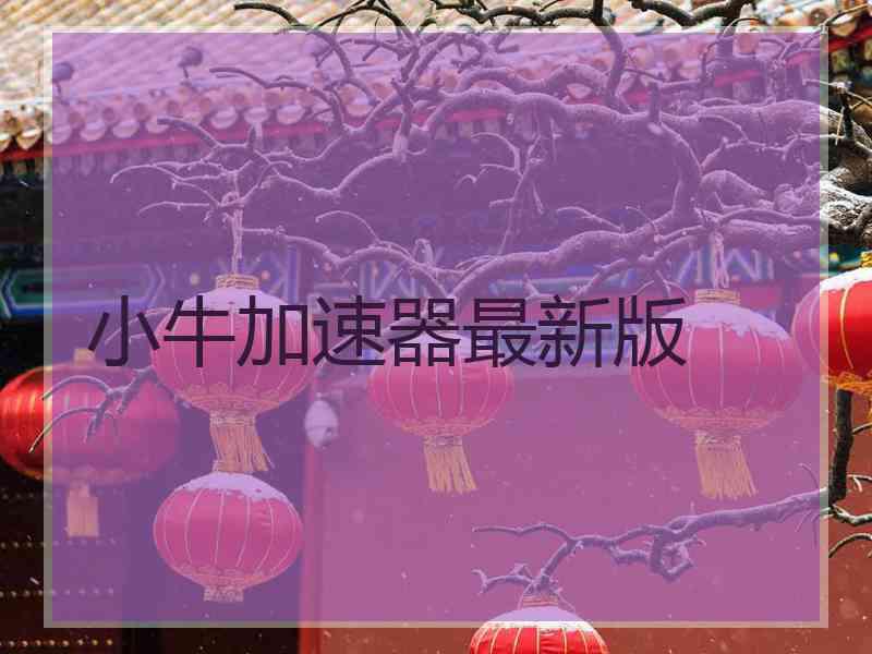 小牛加速器最新版