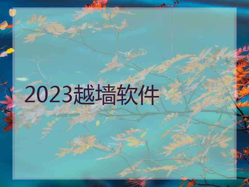 2023越墙软件