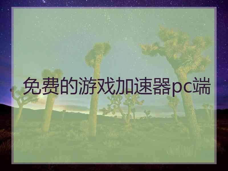 免费的游戏加速器pc端