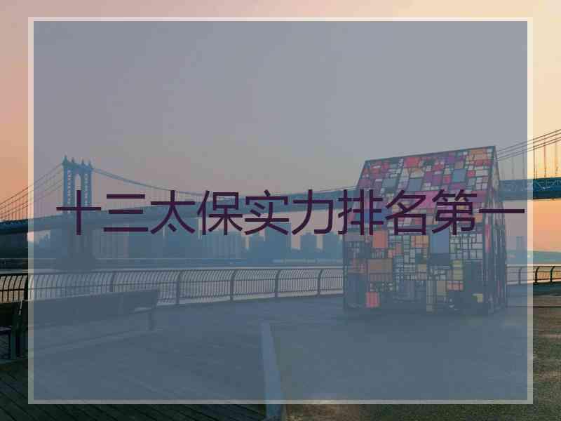 十三太保实力排名第一
