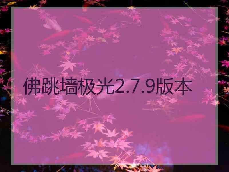 佛跳墙极光2.7.9版本
