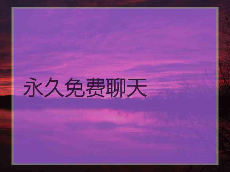 永久免费聊天
