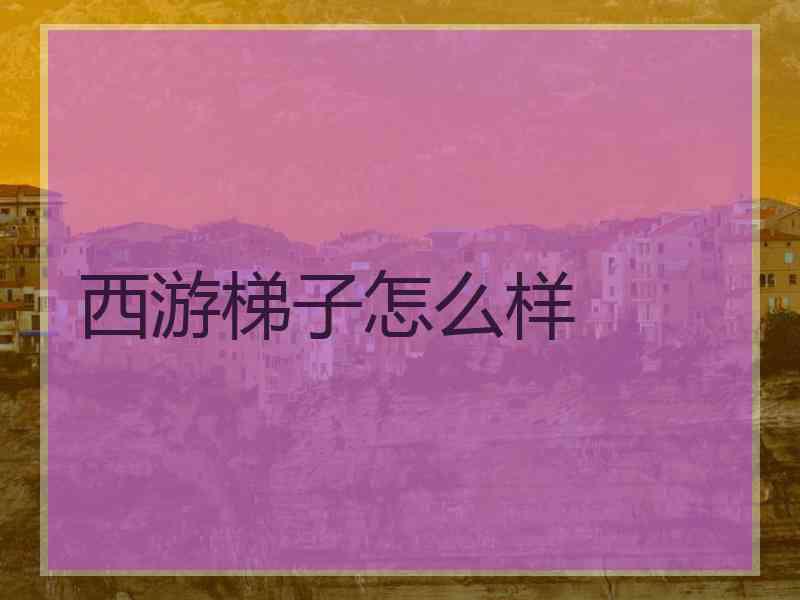 西游梯子怎么样