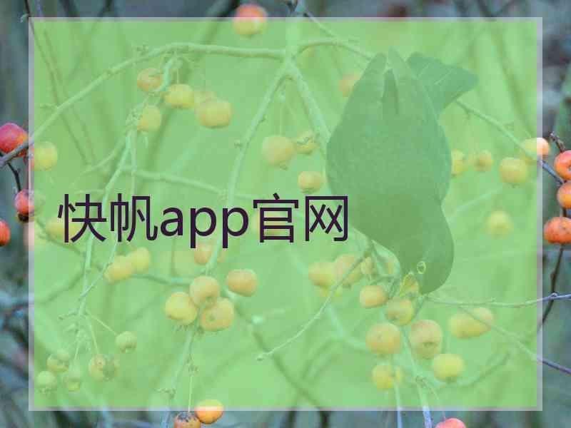 快帆app官网