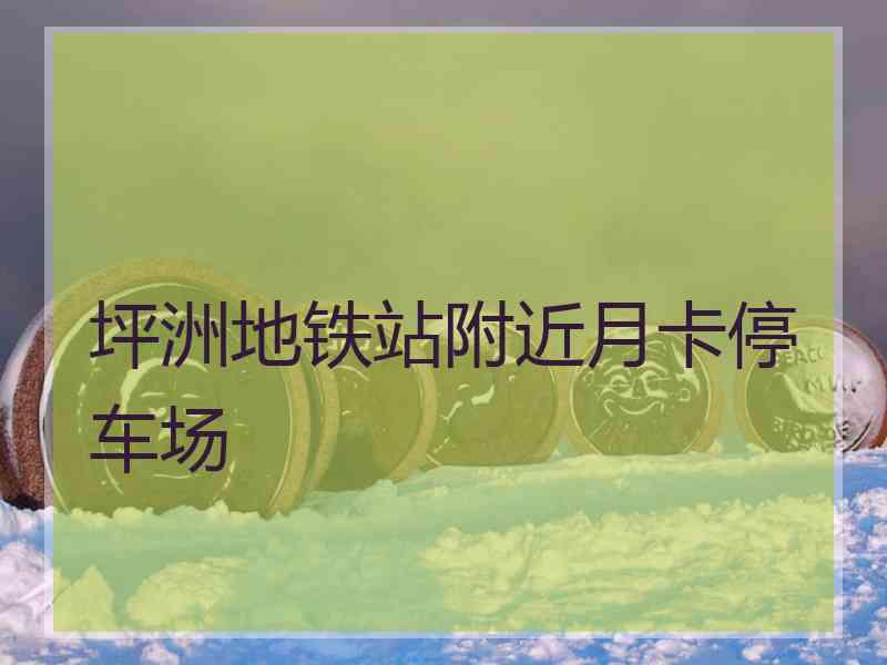 坪洲地铁站附近月卡停车场