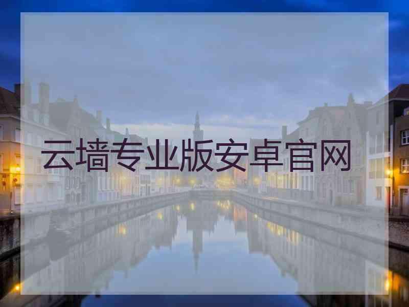 云墙专业版安卓官网