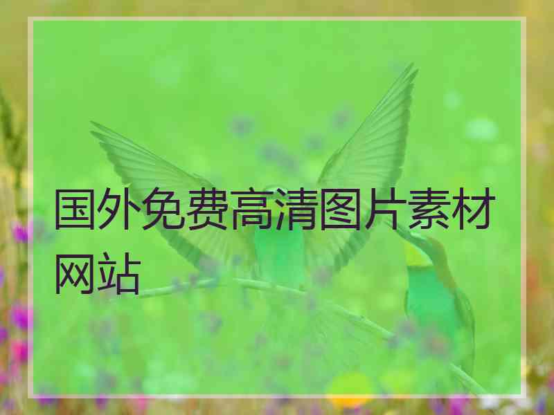 国外免费高清图片素材网站