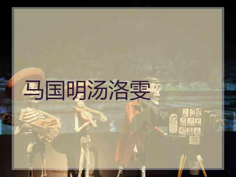 马国明汤洛雯