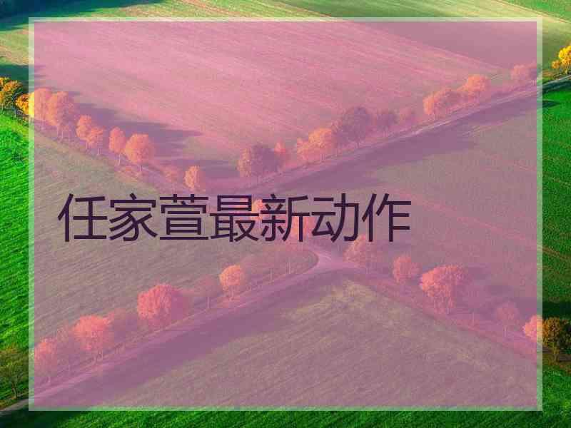 任家萱最新动作
