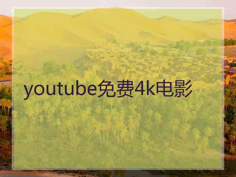 youtube免费4k电影