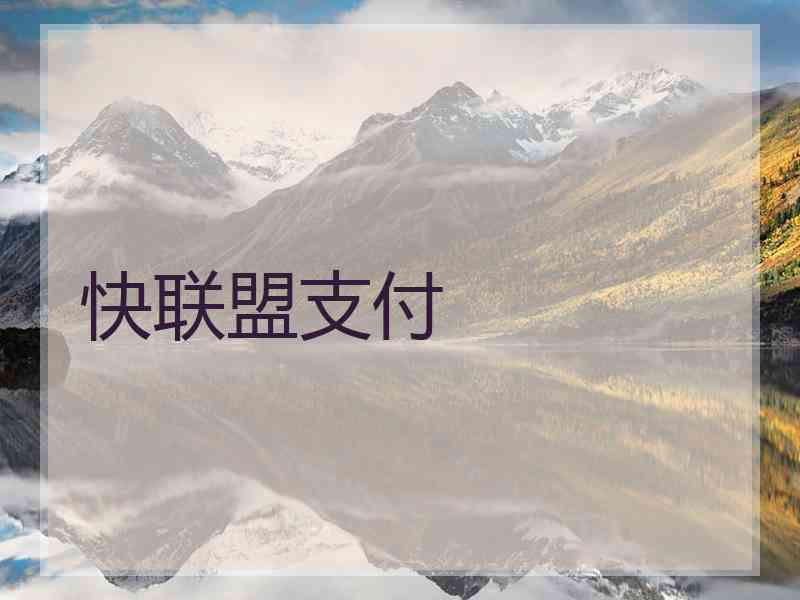 快联盟支付