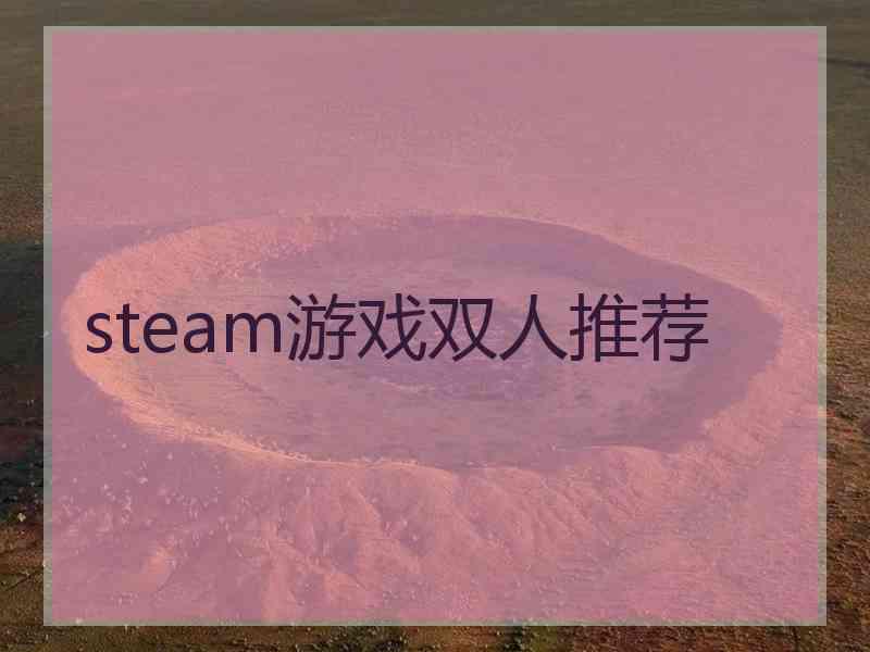steam游戏双人推荐