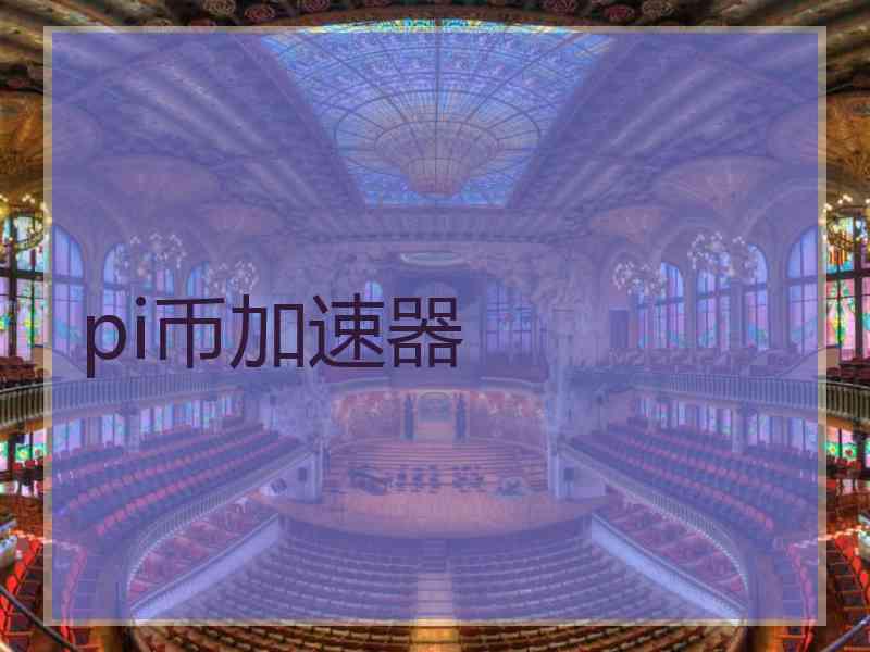 pi币加速器