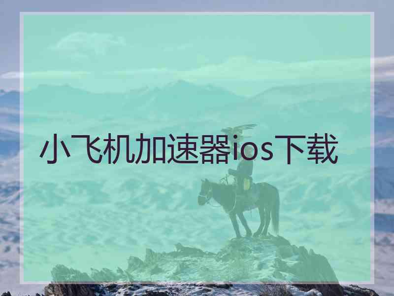 小飞机加速器ios下载