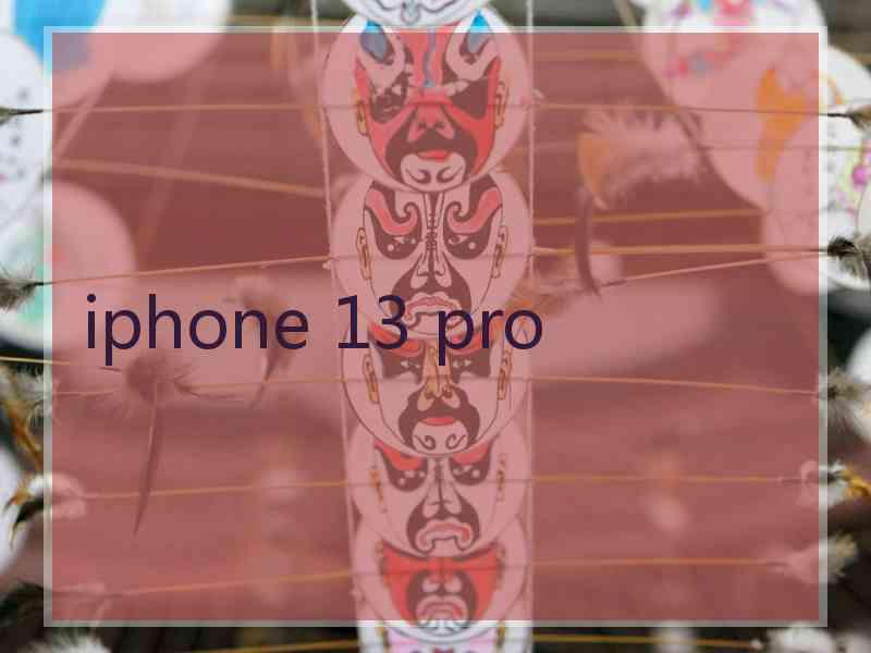 iphone 13 pro