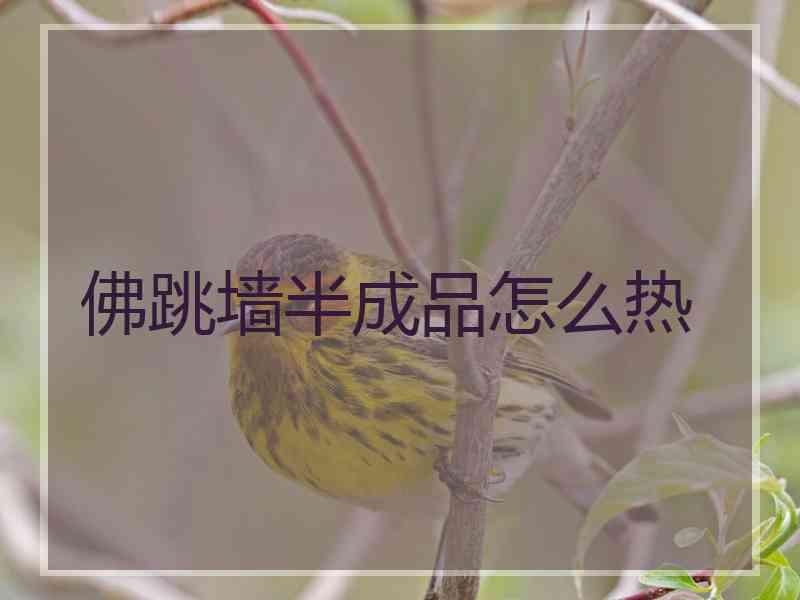 佛跳墙半成品怎么热