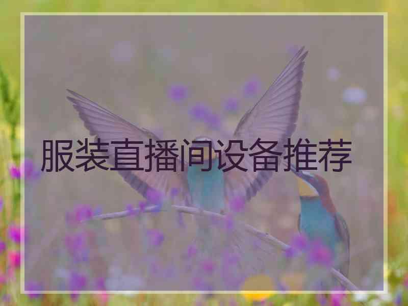 服装直播间设备推荐