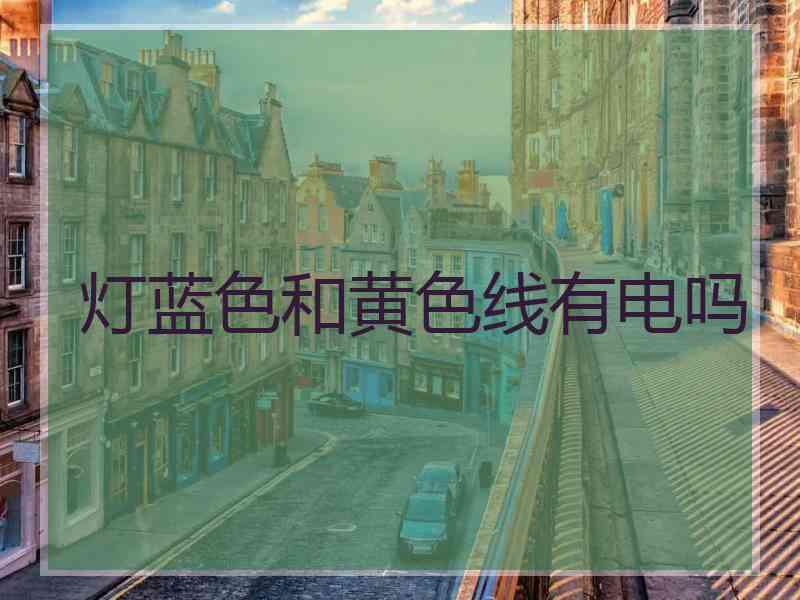 灯蓝色和黄色线有电吗