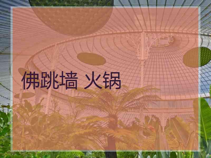 佛跳墙 火锅