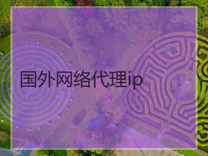 国外网络代理ip