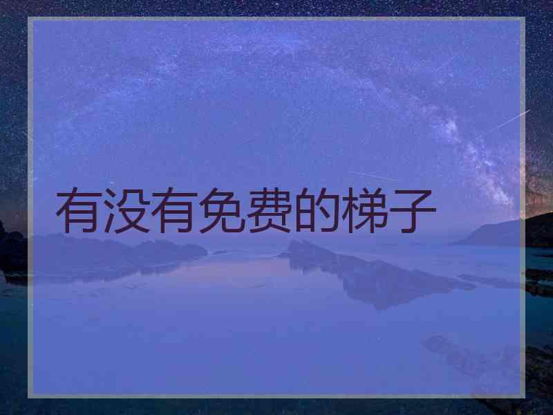 有没有免费的梯子