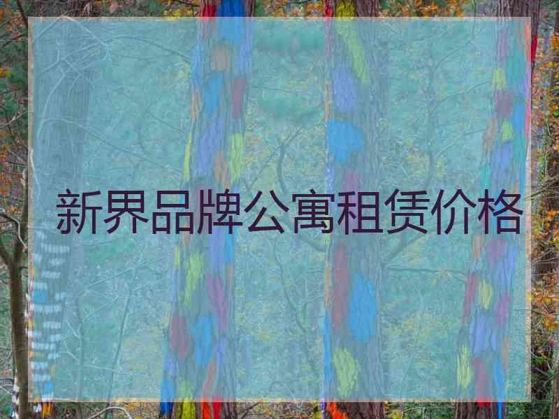 新界品牌公寓租赁价格