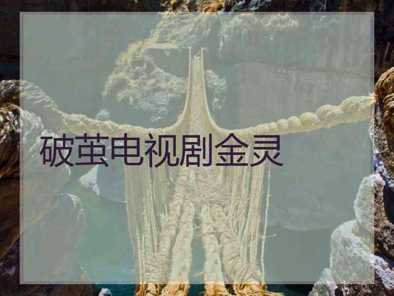 破茧电视剧金灵