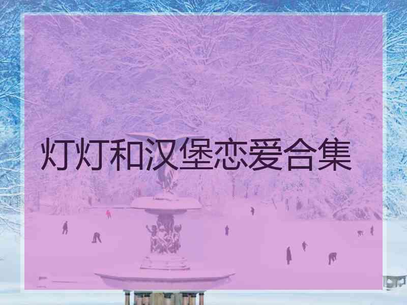 灯灯和汉堡恋爱合集