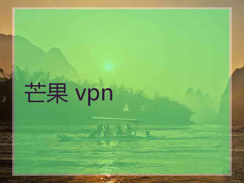 芒果 vpn