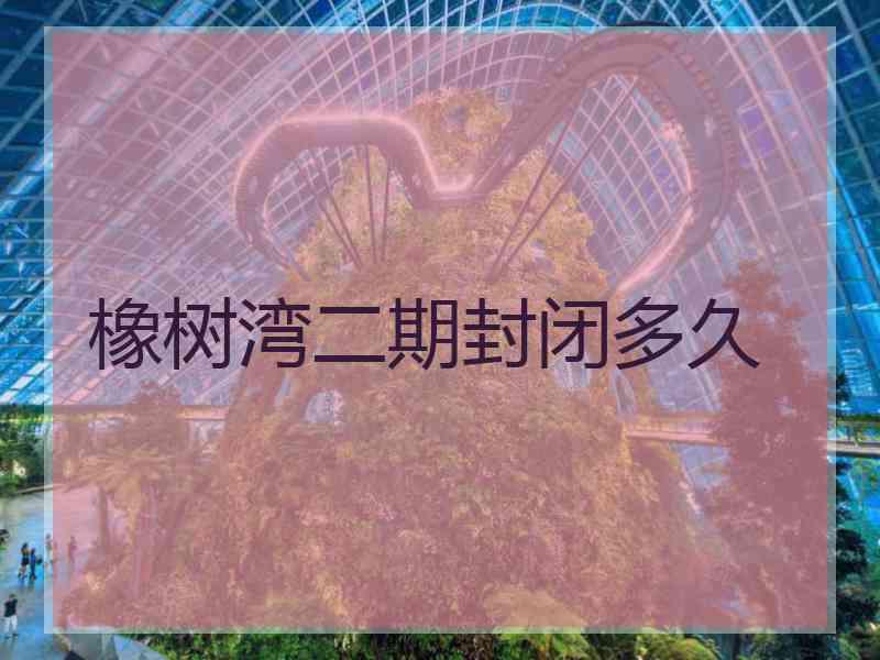 橡树湾二期封闭多久