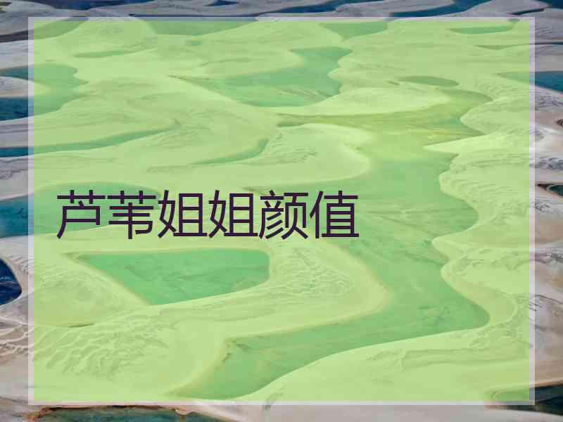 芦苇姐姐颜值