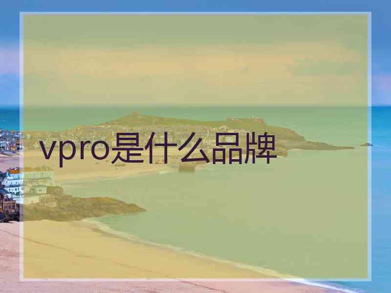 vpro是什么品牌