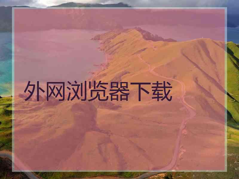 外网浏览器下载