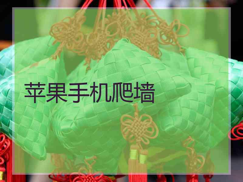 苹果手机爬墙